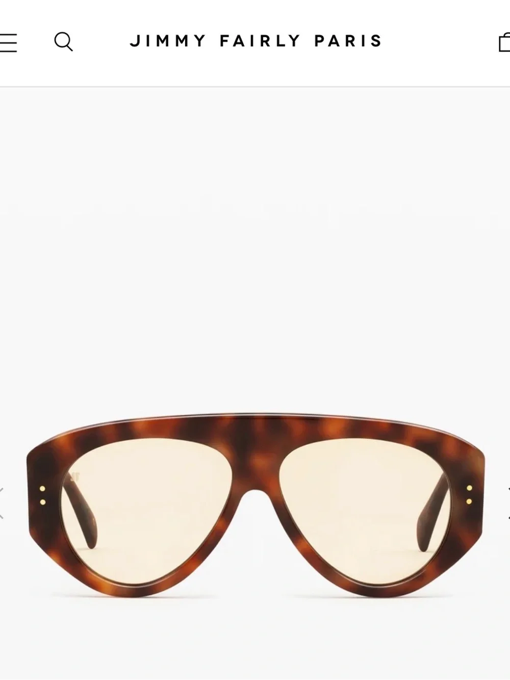 Jimmy Fairly Women’s Tortoiseshell Brown Oversized Shield Sunglasses